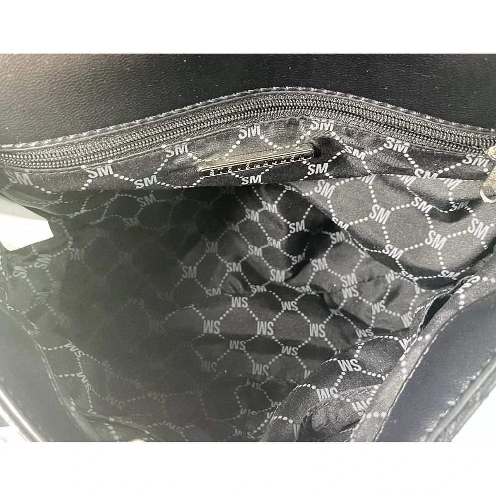 Steve Madden BZOLA Black Satchel Crossbody Bag w/coin‎ Purse/handle NWOT 7x9x5